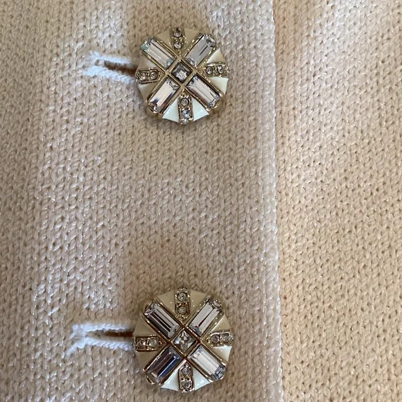 St. John Evening by Marie Gray Cream Evening Blazer - Picture 8 of 11